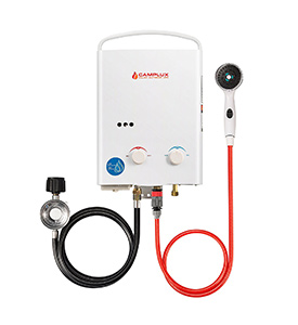 best camplux 5L portable gas tankless hot water heater